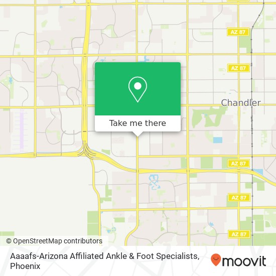 Aaaafs-Arizona Affiliated Ankle & Foot Specialists map