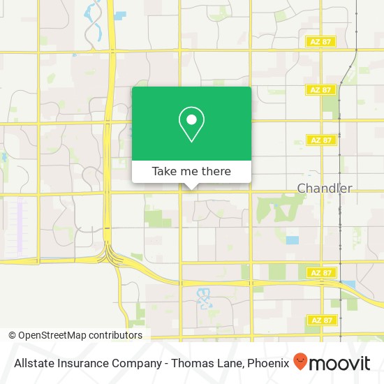 Mapa de Allstate Insurance Company - Thomas Lane