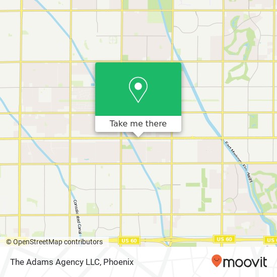 The Adams Agency LLC map