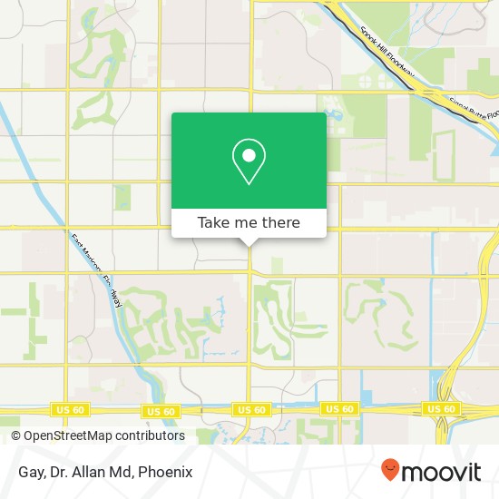 Gay, Dr. Allan Md map