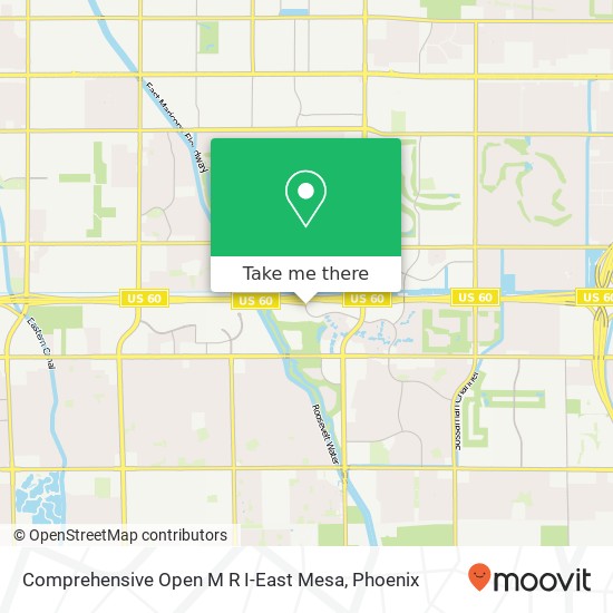Mapa de Comprehensive Open M R I-East Mesa