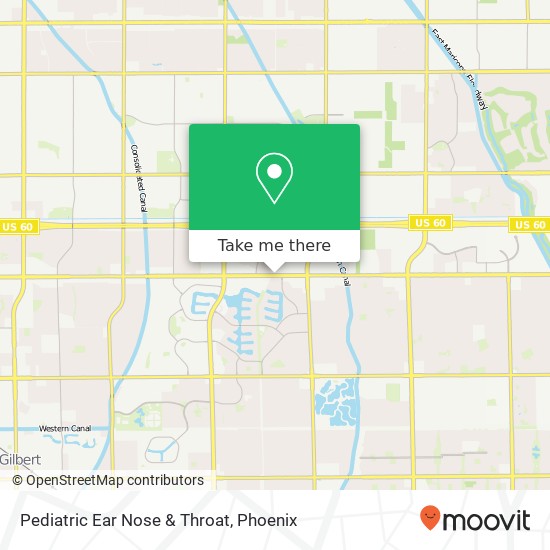 Pediatric Ear Nose & Throat map