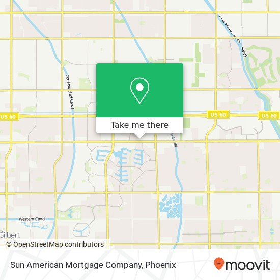 Sun American Mortgage Company map