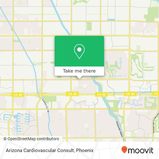 Mapa de Arizona Cardiovascular Consult