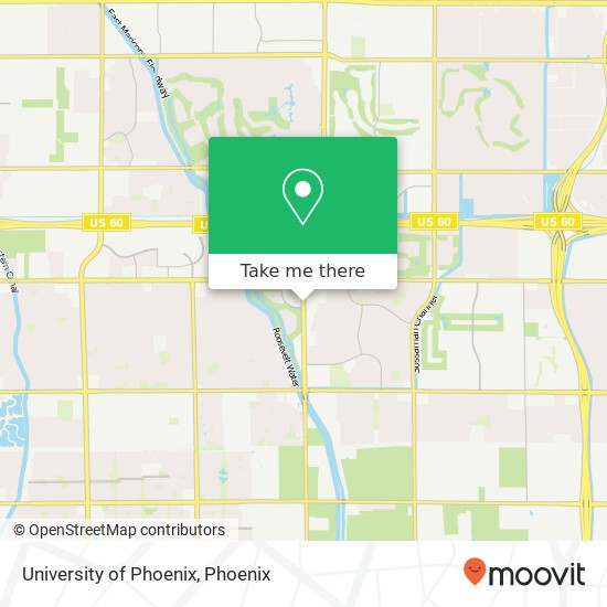 University of Phoenix map