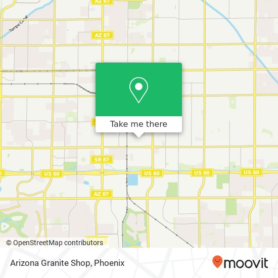 Mapa de Arizona Granite Shop