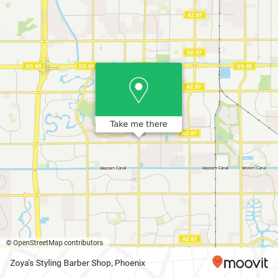 Zoya's Styling Barber Shop map