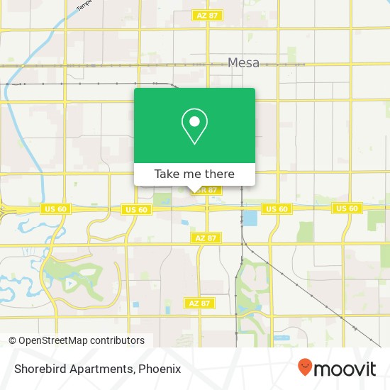 Shorebird Apartments map