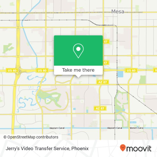 Mapa de Jerry's Video Transfer Service