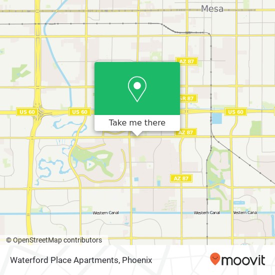 Waterford Place Apartments map