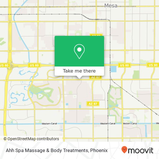 Ahh Spa Massage & Body Treatments map