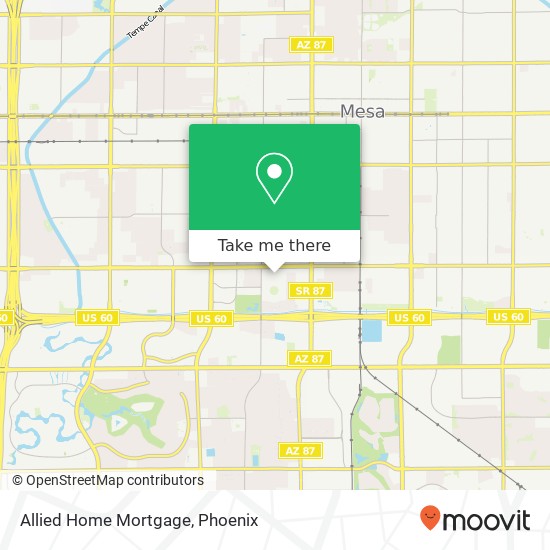 Allied Home Mortgage map