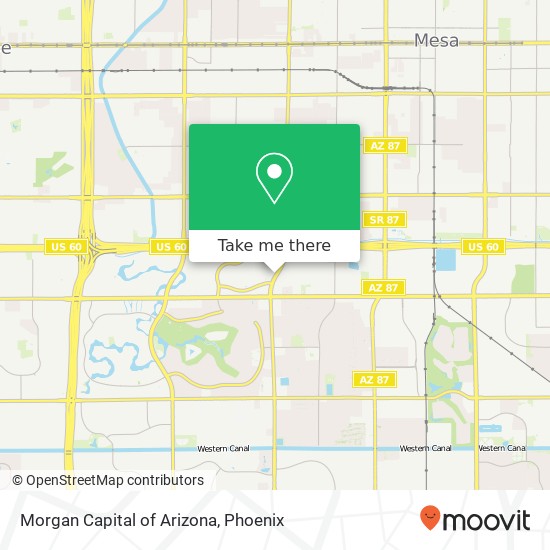Morgan Capital of Arizona map