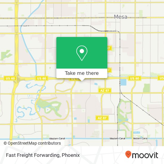 Mapa de Fast Freight Forwarding