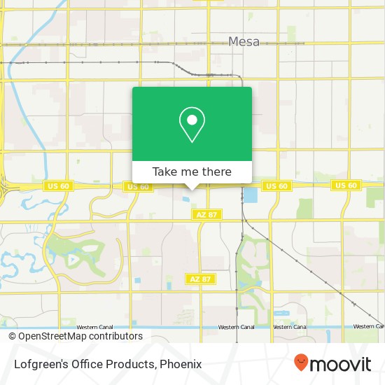 Lofgreen's Office Products map