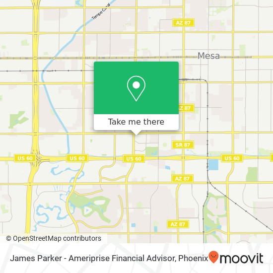 Mapa de James Parker - Ameriprise Financial Advisor