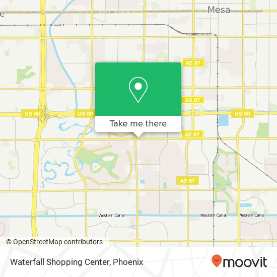 Waterfall Shopping Center map