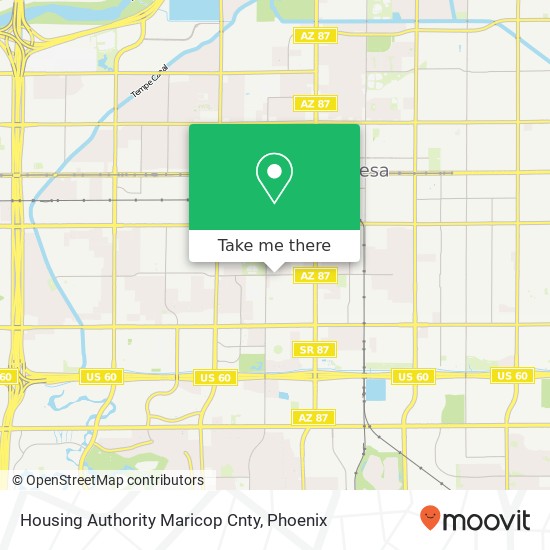 Housing Authority Maricop Cnty map