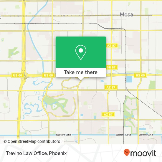 Trevino Law Office map