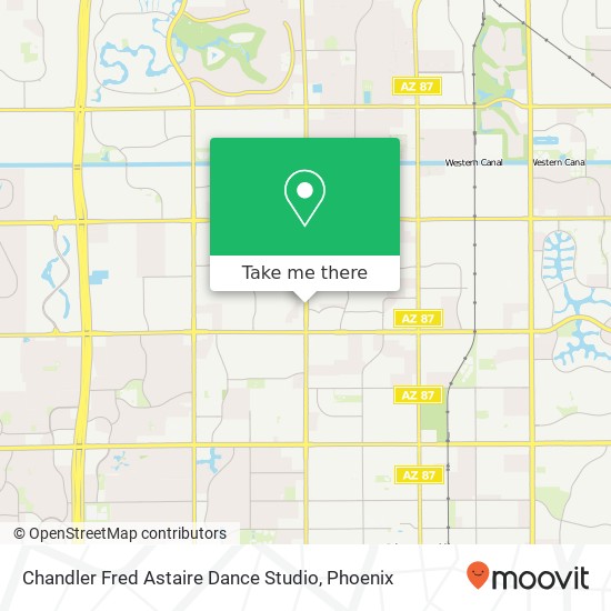 Chandler Fred Astaire Dance Studio map