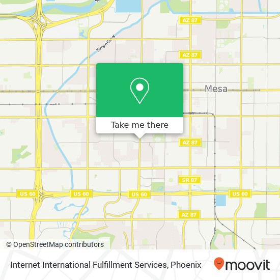 Internet International Fulfillment Services map