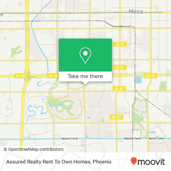 Assured Realty Rent To Own Homes map