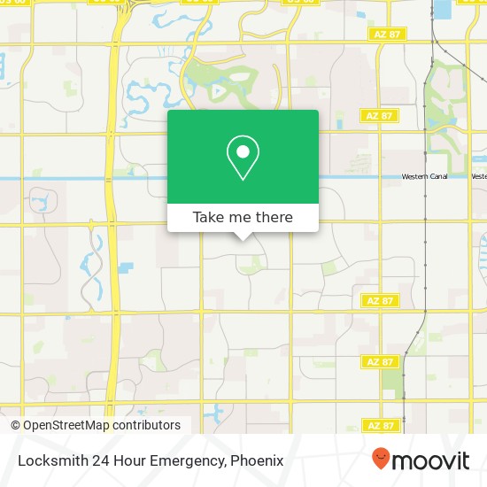 Locksmith 24 Hour Emergency map