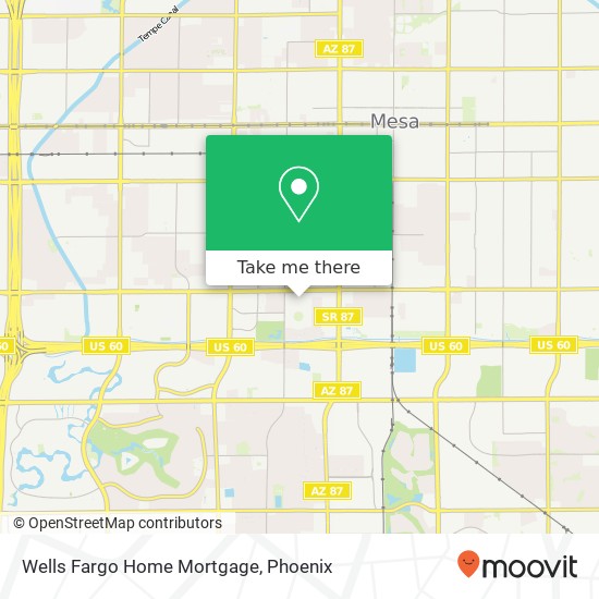 Mapa de Wells Fargo Home Mortgage