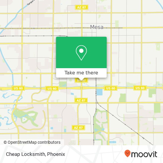 Cheap Locksmith map