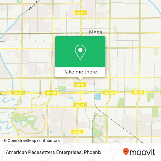 Mapa de American Pacesetters Enterprises