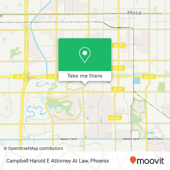 Campbell Harold E Attorney At Law map