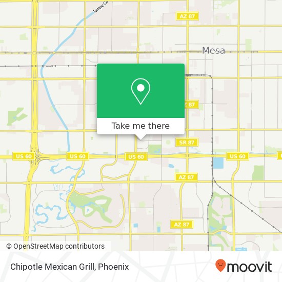 Mapa de Chipotle Mexican Grill