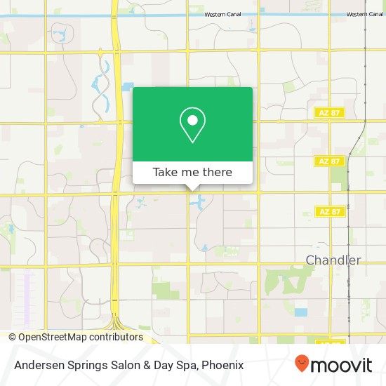 Andersen Springs Salon & Day Spa map