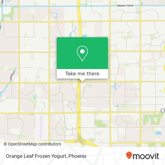 Mapa de Orange Leaf Frozen Yogurt