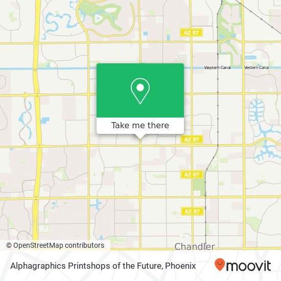 Alphagraphics Printshops of the Future map