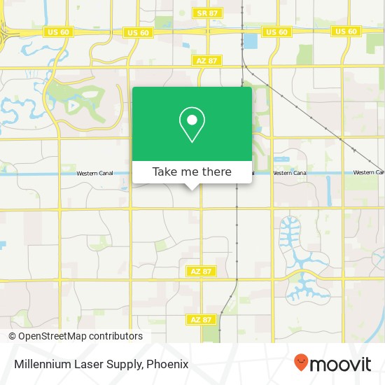 Millennium Laser Supply map