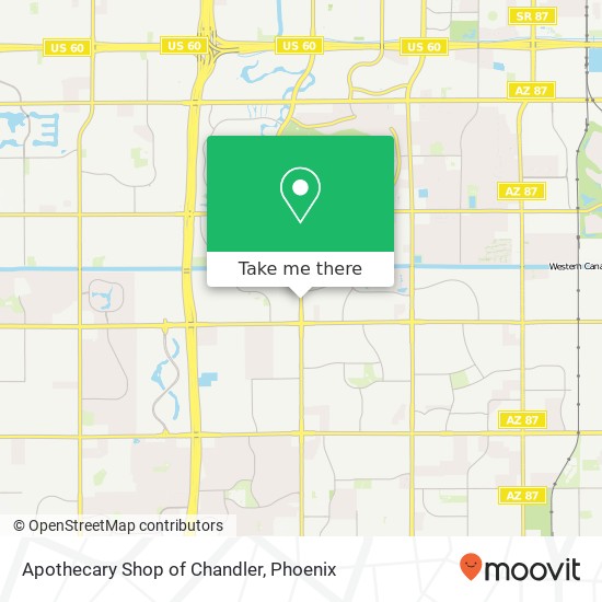 Apothecary Shop of Chandler map