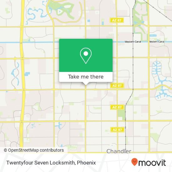 Twentyfour Seven Locksmith map