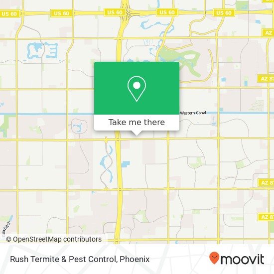 Mapa de Rush Termite & Pest Control