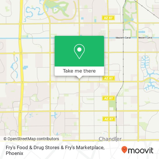 Fry's Food & Drug Stores & Fry's Marketplace map