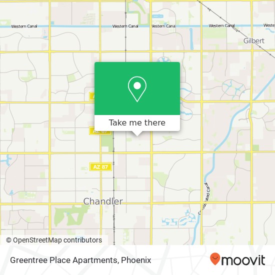 Greentree Place Apartments map