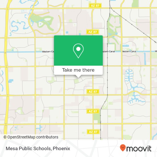 Mesa Public Schools map