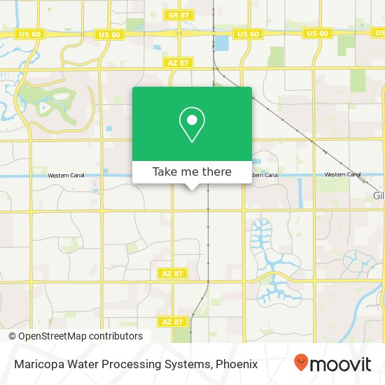 Maricopa Water Processing Systems map