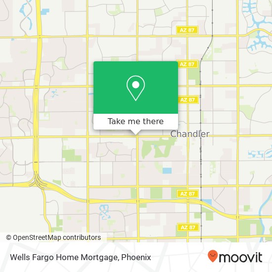 Mapa de Wells Fargo Home Mortgage