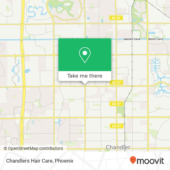 Chandlers Hair Care map