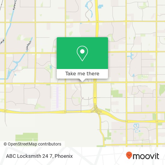 ABC Locksmith 24 7 map