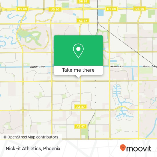 NickFit Athletics map