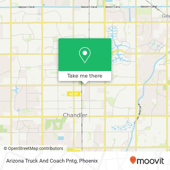 Mapa de Arizona Truck And Coach Pntg