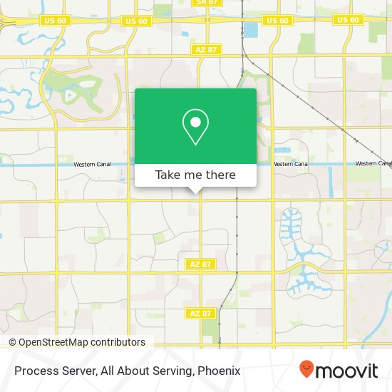 Process Server, All About Serving map