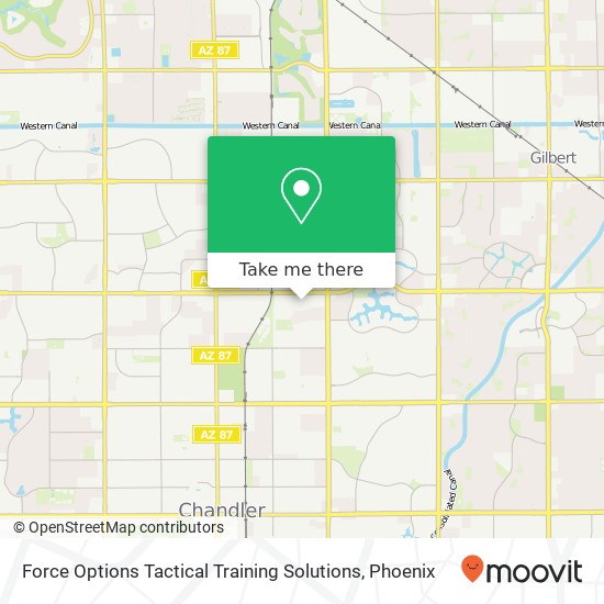 Force Options Tactical Training Solutions map